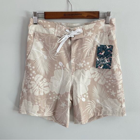 Kortni Jeane | NWT Men’s Hawaiian Floral Hibiscus Board Shorts Swim Trunks Beach - Picture 1 of 6